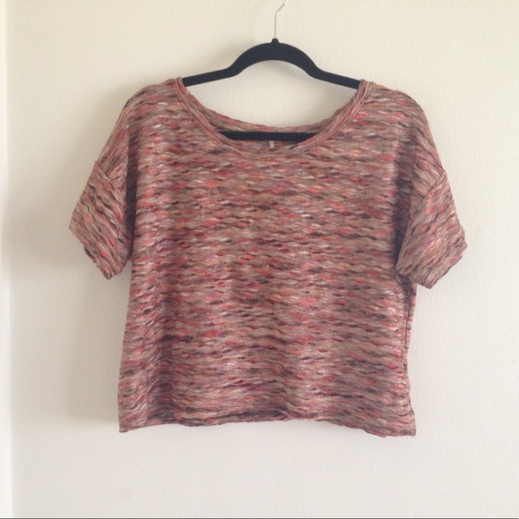 Free People Tops - Free People Textured Box Crop Tee